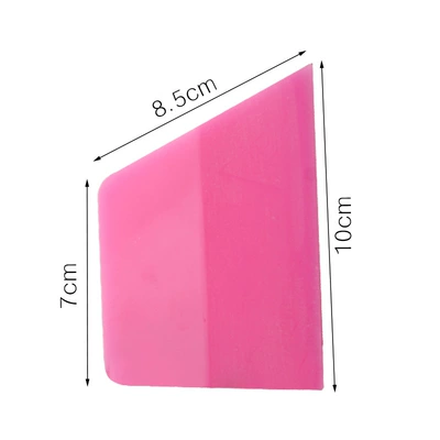 film scraper TPU transparent film: Car cleaning tools - trapezoidal-pink-tendon-scraper-1085cm