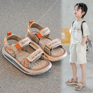 Boys Sandals 2025 New Summer Casual Children's Shoes Large Children's Soft Sole Open Toe Beach Shoes Trendy