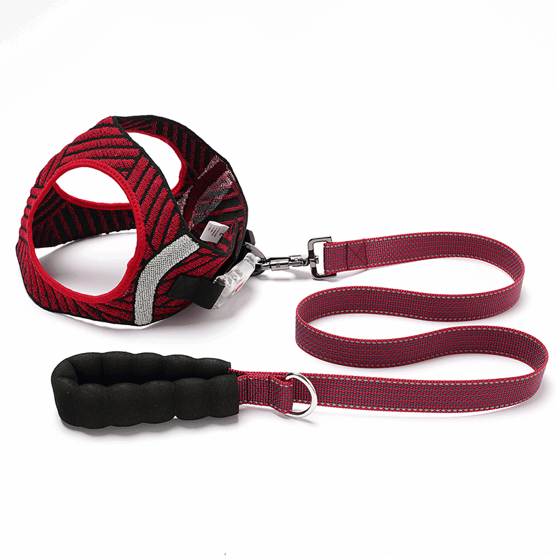 Correa para el pecho para perros y gatos, ultraligera, con tejido de tracción volador, resistente al desgaste, antitirones, universal