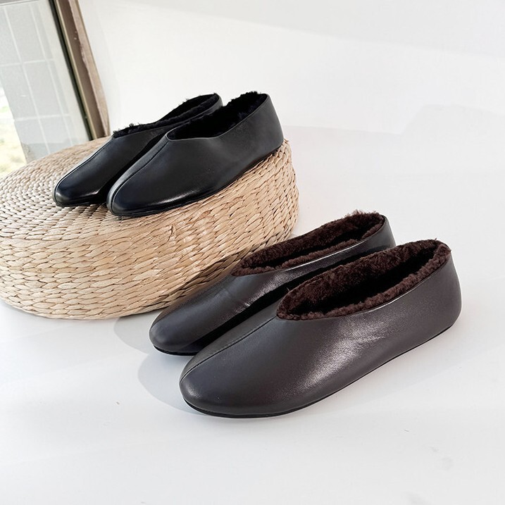 Old Money Style Fleece-Lined Warm Flat Shoes for Women, 2026 Autumn/Winter New Model, Soft and Comfortable Nun Shoes, Grandma Shoes Old Money Style Fleece-Lined Warm Flat Shoes for Women, 2026 Autumn/Winter New Model, Soft and Comfortable Nun Shoes, Grandma Shoes