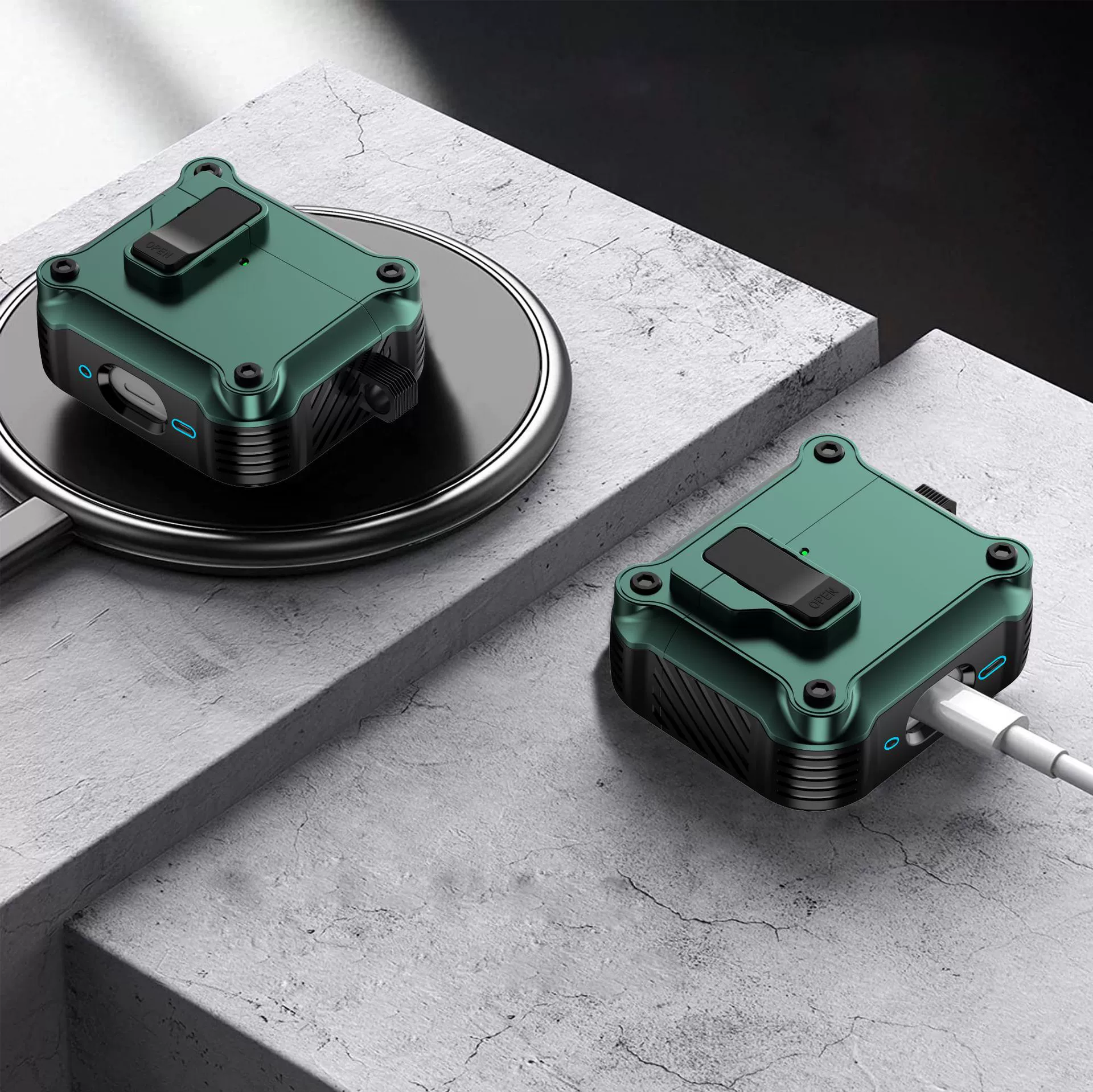 Подходит для Airpods 4, защитный чехол для Bluetooth-гарнитуры Apple с замком переключателя, всплывающий чехол pro2, чехол для наушников с защитой от падения