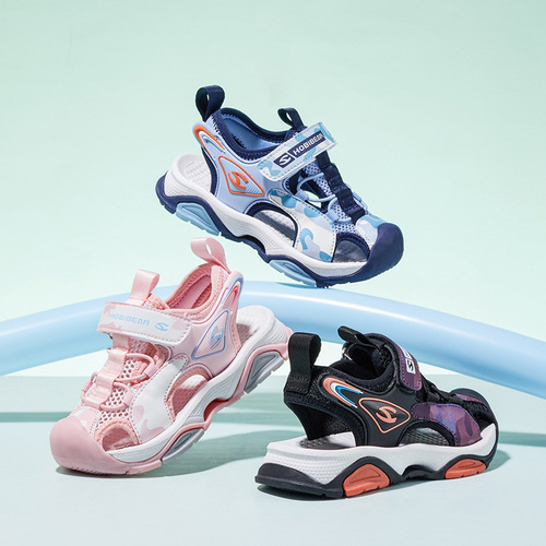 Habib Bear Children's Shoes  Summer New Baotou Sandals Boys Beach Shoes Refreshing Girls Sandals Manufacturer Shipping