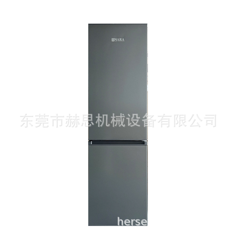Foreign Trade 230L Refrigerator 2 Doors Silver Gray Black Upper Refrigeration Lower Freezer Export English
