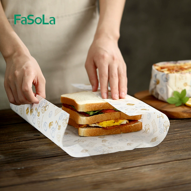 Sладо Sandwich Packaging Paper Oil Burger Box Boxing Box Basic Cheese Paper Bakery Baked Paper