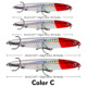 5 Colors Shallow Diving Minnow Lures Sinking Hard Plastic Baits Fresh Water Bass Swimbait Tackle Gear