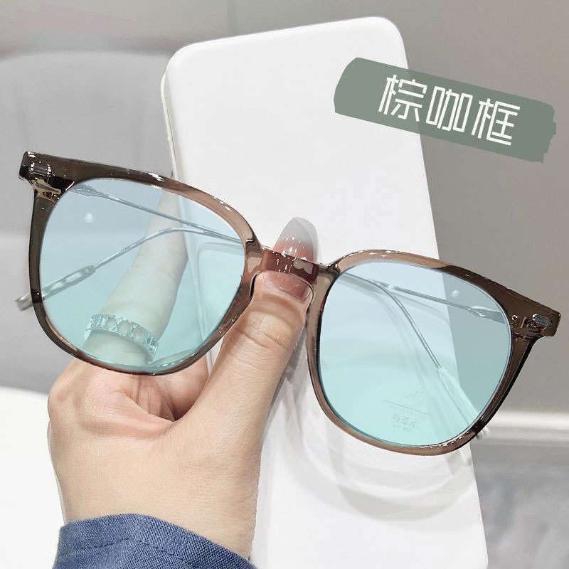 Elegante sensación de alto nivel daltonismo color débil gafas de edad especiales pueden tener gafas de marco de grado gafas de moda versátiles gafas de flores