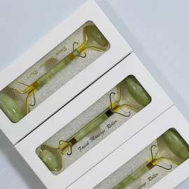天然玉石滚轮按摩器脸部按摩棒厂家刮痧美容经络