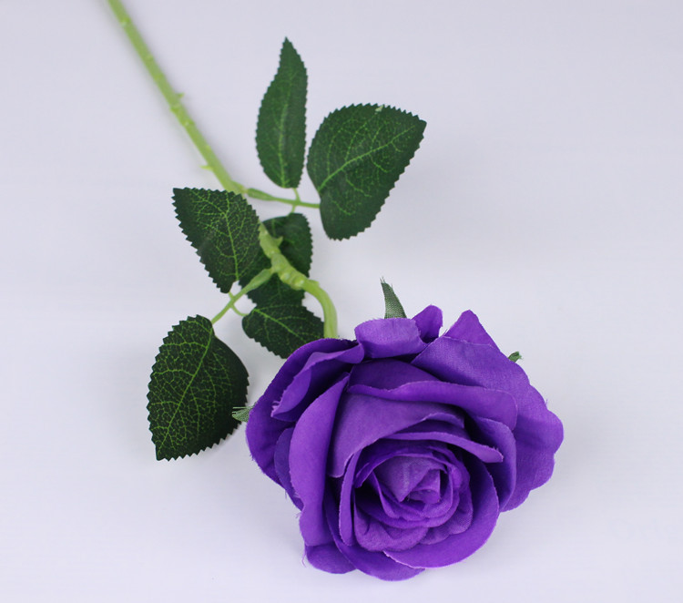 Simulato rosa singola falsa rosa casa, soggiorno, tavolo da pranzo, decorazione, simulazione di fiori di seta di fiori artificiali_voghion.com