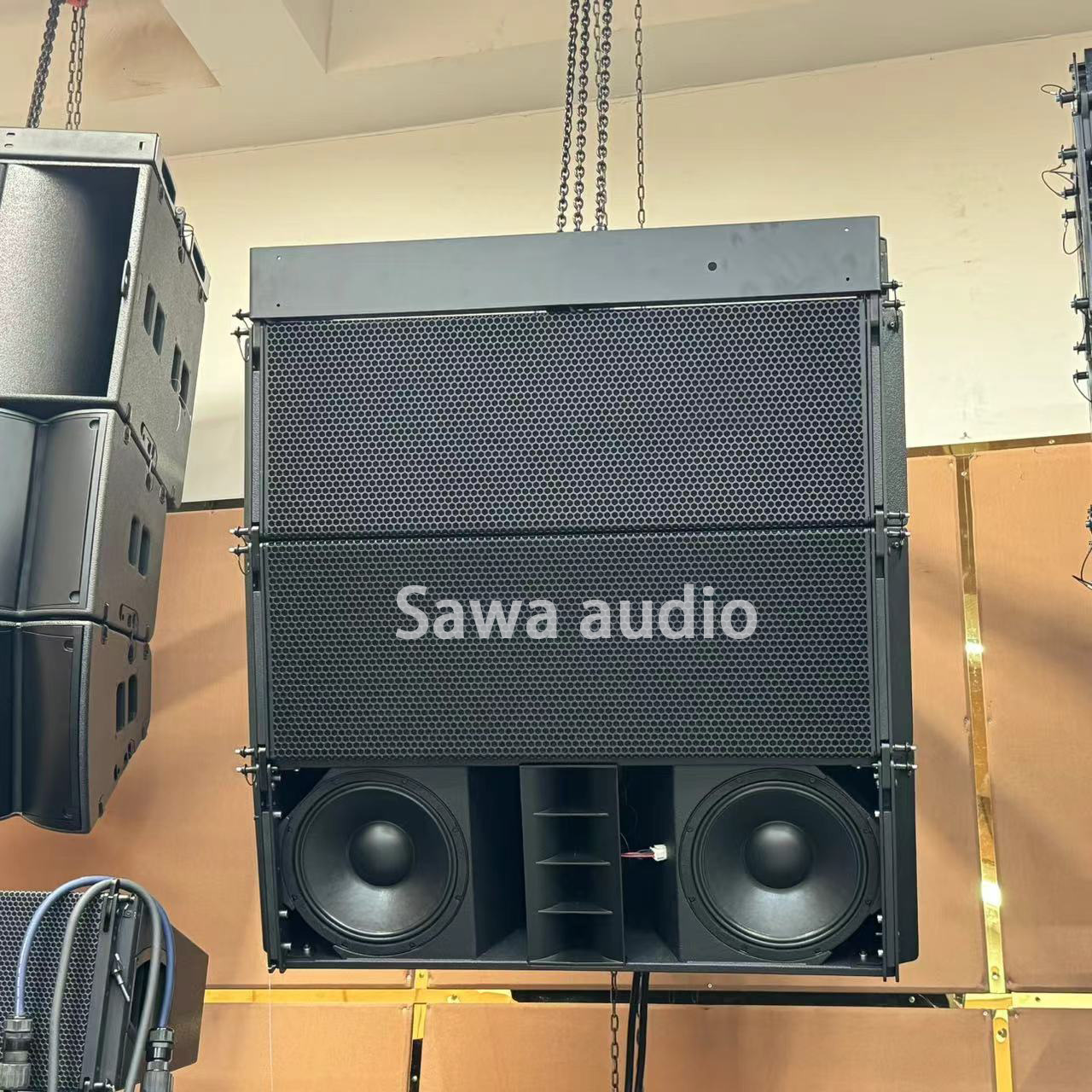 Fábrica directa J8 doble 12 pulgadas 3D audio de matriz lineal profesional al aire libre a gran escala KTV escenario de sonido