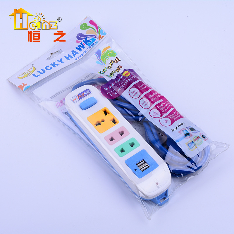 HEINZ HENGZHI414 nuevo estándar nacional doméstico con cable multicolor de alta potencia con cable enchufe de carga inteligente