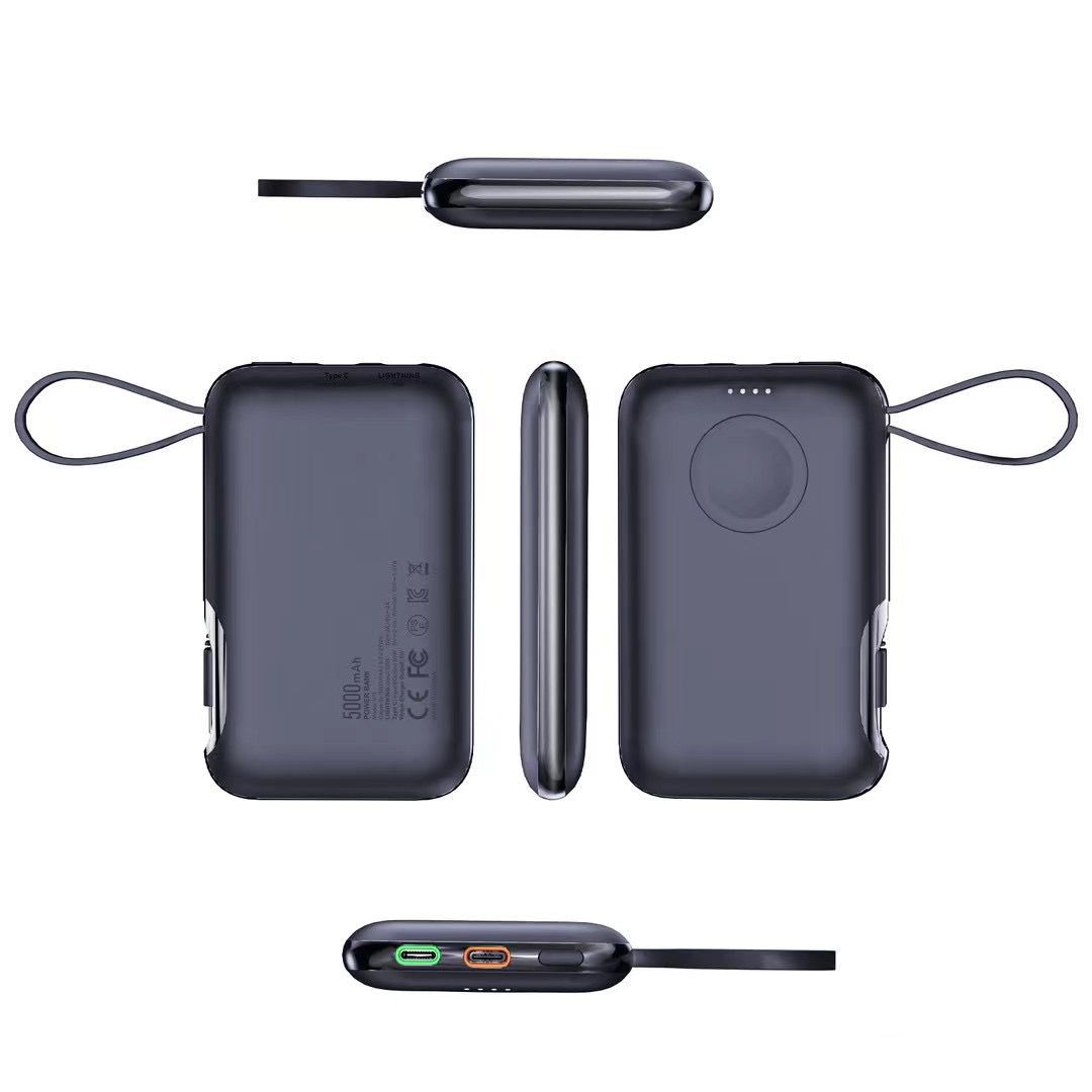 KC Certified Wireless Magnetization and Power Absorber 2-in-1 Suitable for Apple Watch, Mobile Power, Xiaomi Phone,_voghion.com