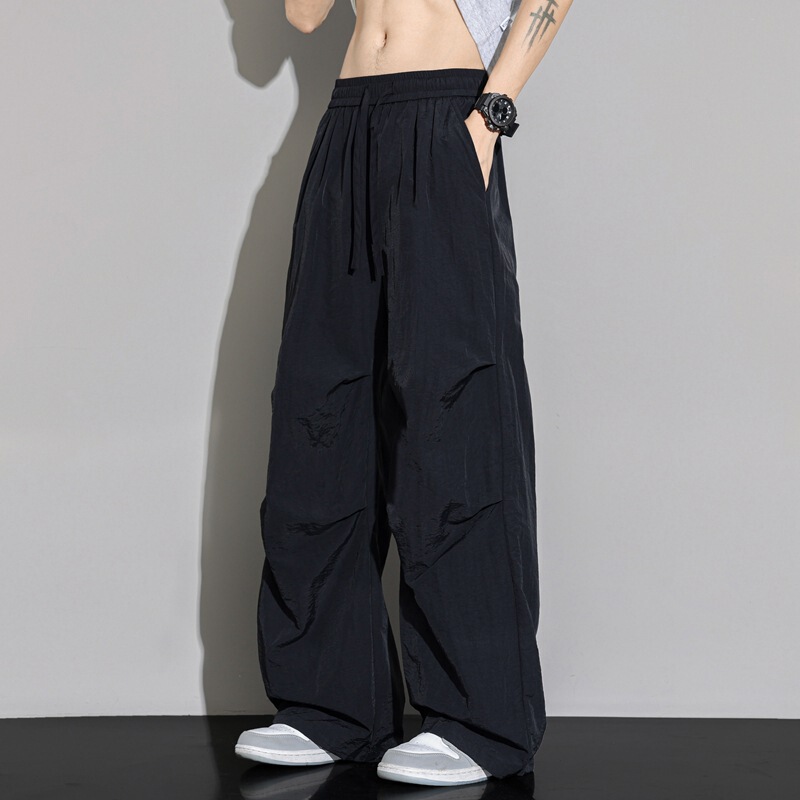 Trendy Casual Pants from Douyin and Kuaishou Live Streaming, Plus-Size, Quick-Dry, Stretchy Men's Pants, Summer Hot-Selling Long Pants