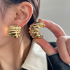 Fashionable design golden universal earrings, European style