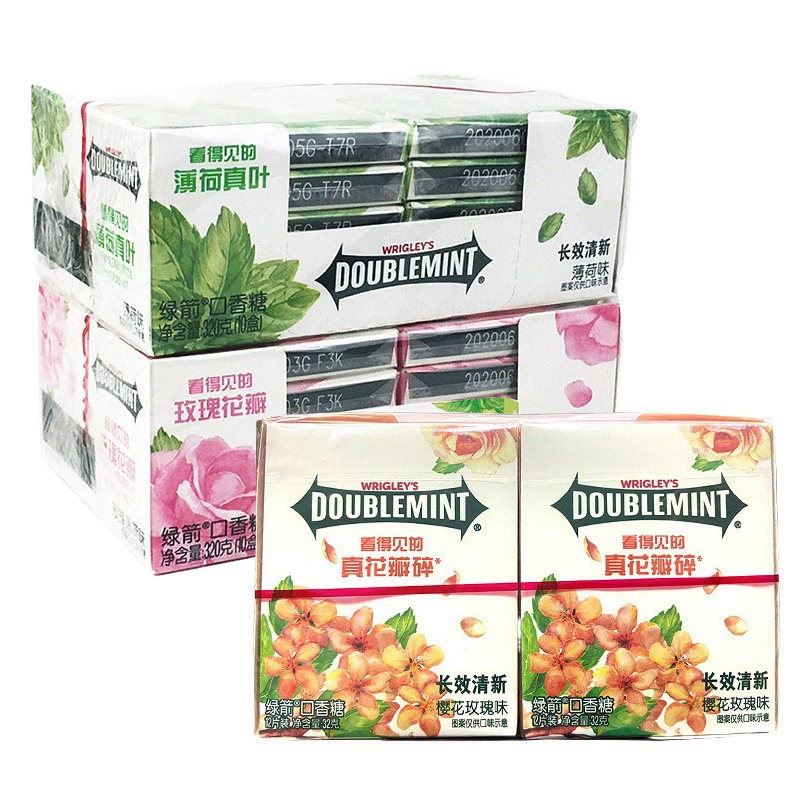 Yida жевательная резинка 12 таблеток 32 г в штучной упаковке тропические фрукты Зеленая Стрела мята Wrigley ксилит конфеты