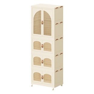 Installation-free baby storage cabinet children's wardrobe baby wardrobe organizing bedroom household simple folding locker