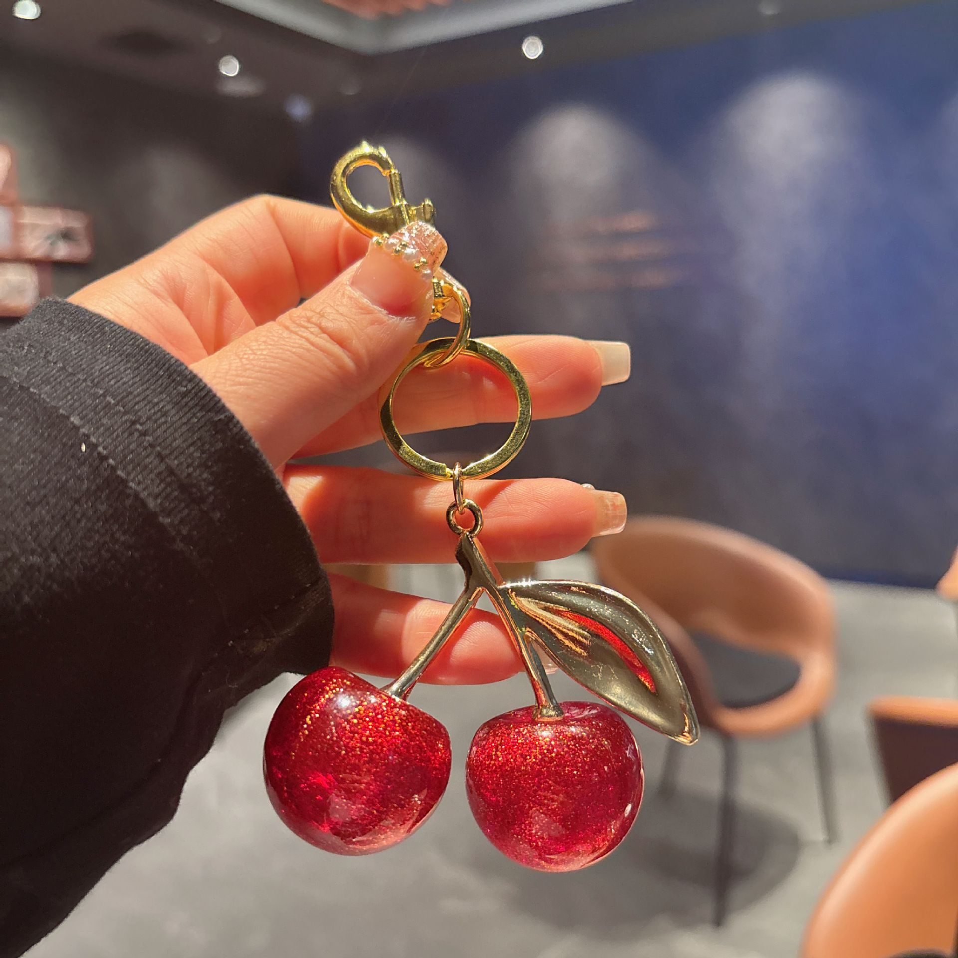 64g Weight Bag Pendant, Keychain Classification 1 Piece Quantity Casual, Street Occasion Resin Material Fruit Pattern Unisex Gender Cute Style 1 Piece Cute Fruit Resin Unisex Bag Pendant Keychain 13