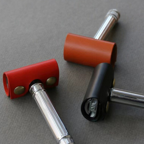 Old-fashioned razor scalp cover Anti-scratch razor leather condom Manual razor head protective cover