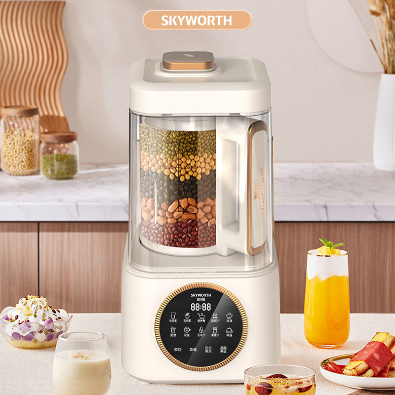 Skyworth Blender for Home Use, Quiet Soy Milk Maker, Food Processor, Blender P366 Pure White