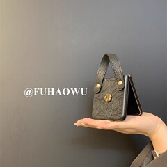 高級気質のツバキの花のファーウェイのpocket2は携帯の携帯の箱の手首のp50のポケットの女性を折り畳みます。