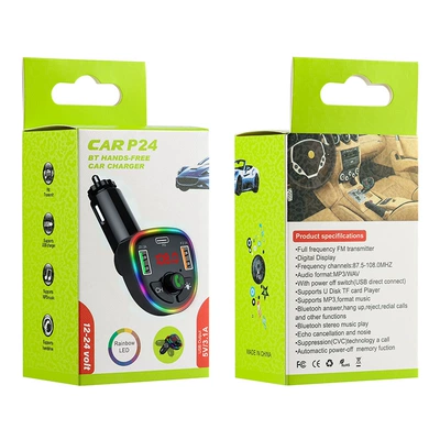 Car mp3: Mobile Phone Charger Fast Charging - p24-supports-usb-flash-drive