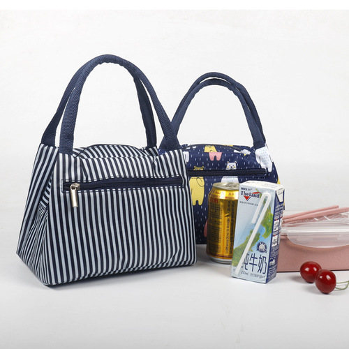 Creative portable thermal insulation bag zipper meal bag lunch box bag thickened aluminum foil selling portable Oxford cloth lunch box bag