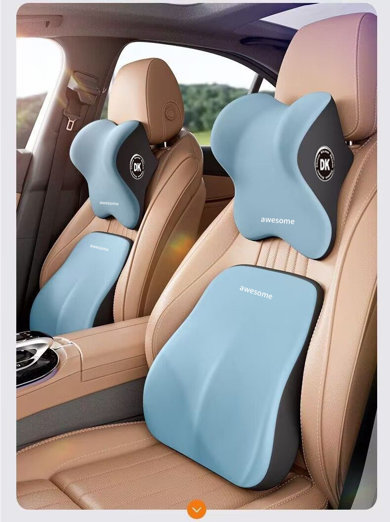 Carefully Selected Memory Foam Car Headrest and Neck Pillow, Special Lumbar Support Set for Car Use, Lumbar Support Seat Pillow Wholesale