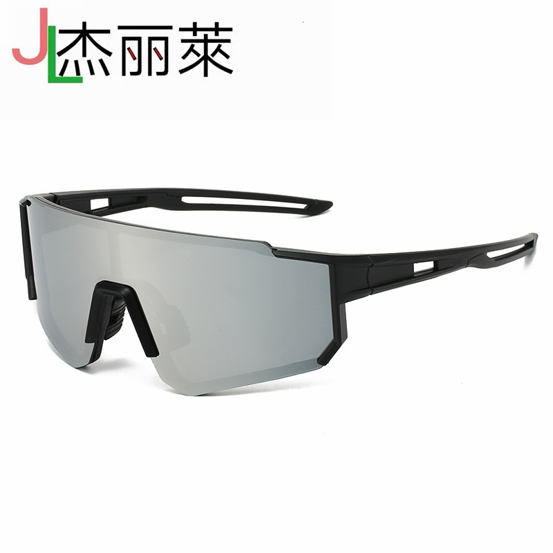 Gafas de sol deportivas unisex para ciclismo 9815, protección UV, diseño de una sola pieza