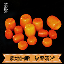 琥珀蜜蜡桶珠散珠老蜜黄顶珠手串隔珠配珠星月菩提配饰套餐