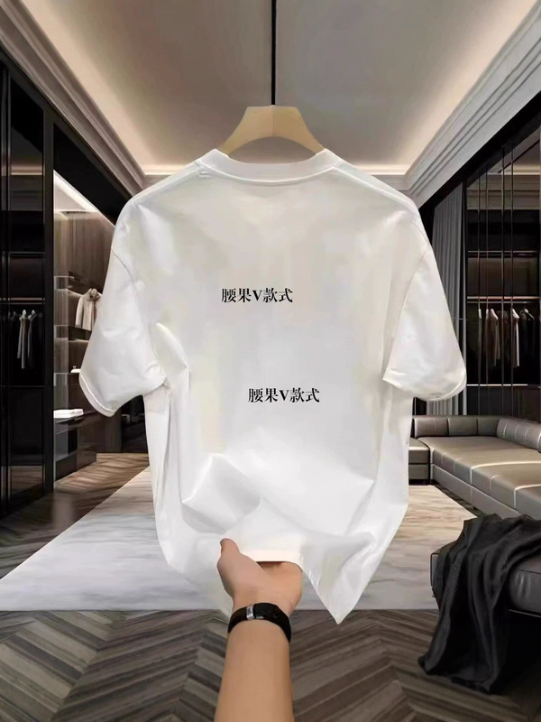 ヘビーウェイトピュアコットン半袖Tシャツメンズルーズ夏香港スタイルトレンディな五分袖学生カップルトップスTシャツ|undefined