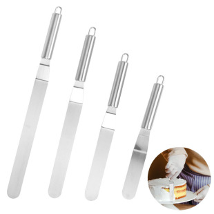 Stainless Steel Cream Spatula Cake Spatter Demoulding Knife Decorating Knife Jam Butter Scraper Straight Kisser Baking Tools