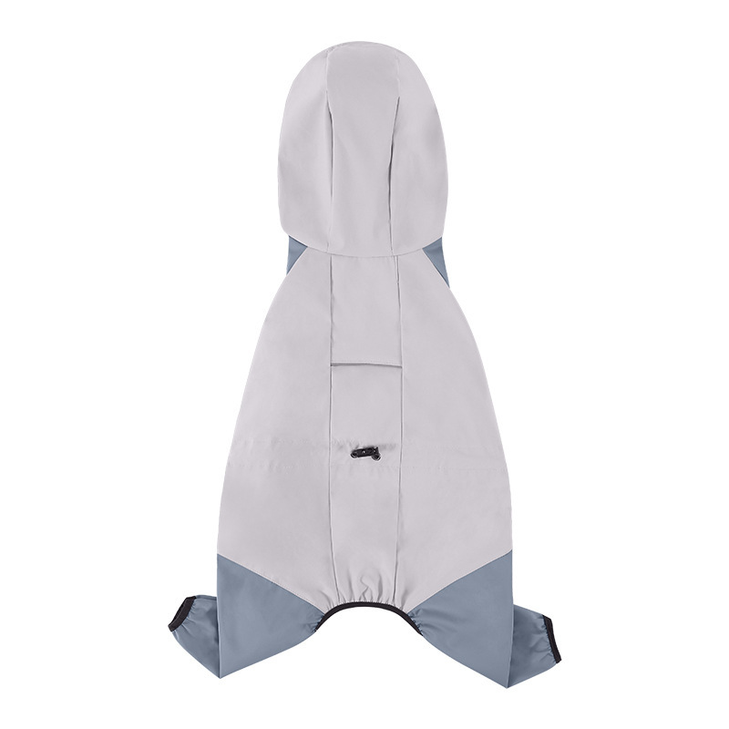 Impermeable de cuatro patas para cachorros con tracción, impermeable, todo incluido, perro pequeño con patas, bichon, peluche, ropa de día lluvioso para mascotas