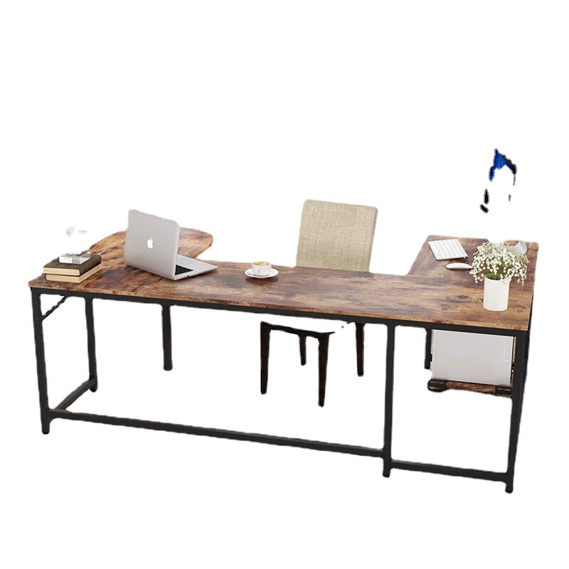 U Shaped Writing Desk L Shaped Desk with Printer Shelves Computer Office Writing Desk for Home Office Executive Workstation