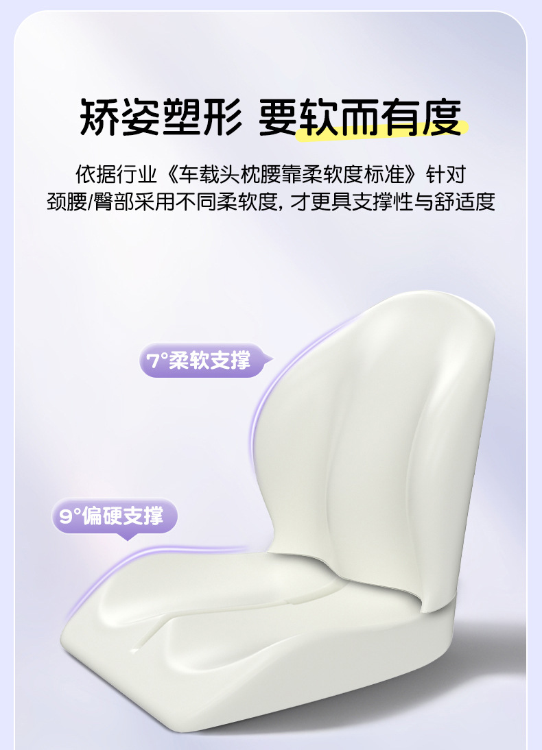Upgraded Version of the One-Piece Seat Cushion and Backrest for Office Use, Waist Support for Students Who Sit for Long Periods of Time Without Getting Tired, Computer Chair Cushion, Extra Thick Car L