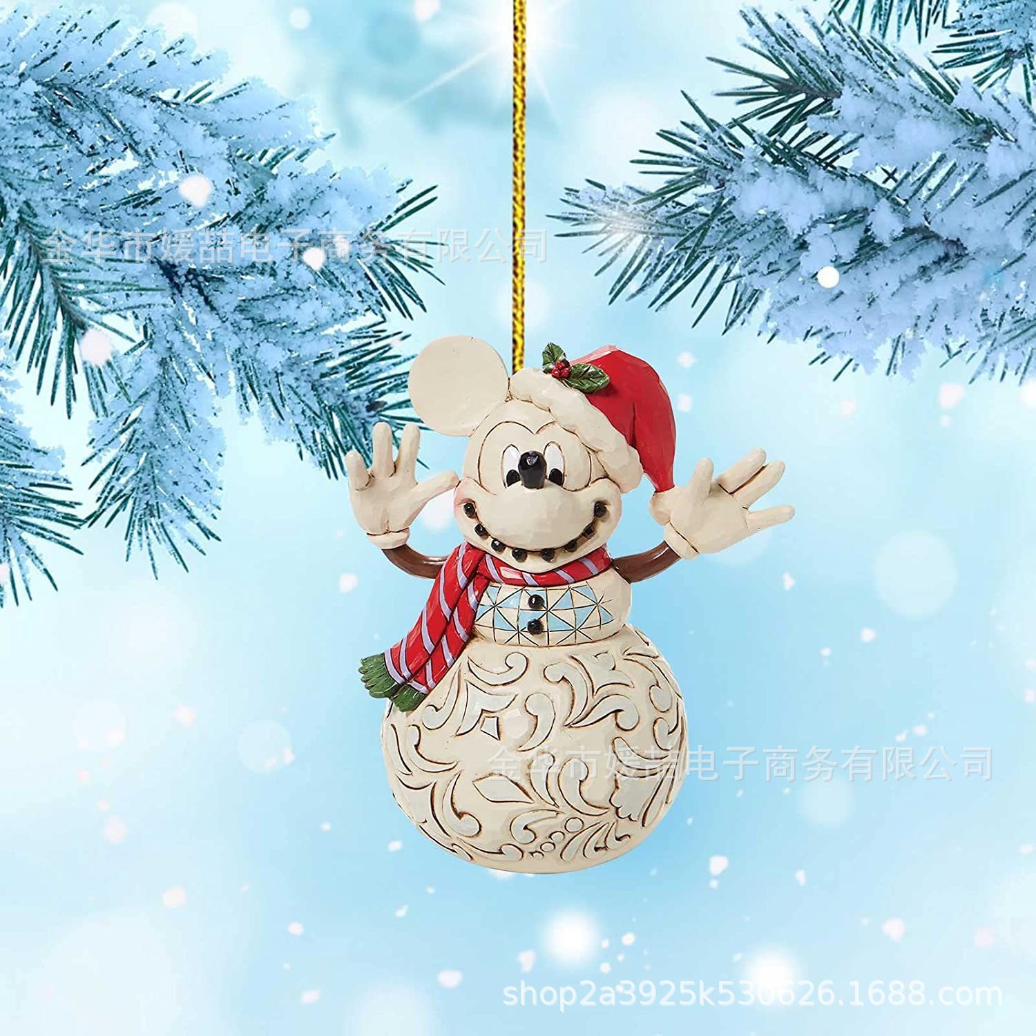 2022-23 Nuevos productos de dibujos animados acrílicos árbol de Navidad decoración colgante mochila de automóvil de Navidad colgante regalos image 14