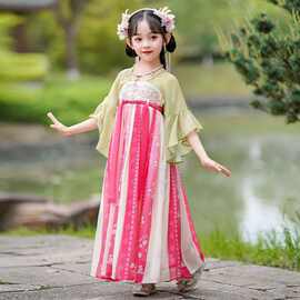 汉服女童春夏薄款中国风儿童超仙唐装襦裙女孩古风连衣裙2026新款