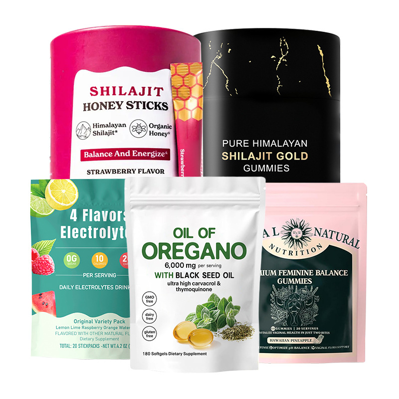 Cross-Border Spot Oregano Oil Capsules Women's Balance Gummies Xilaiji Honey Bar Strawberry Flavor Source Factory Direct Sales
