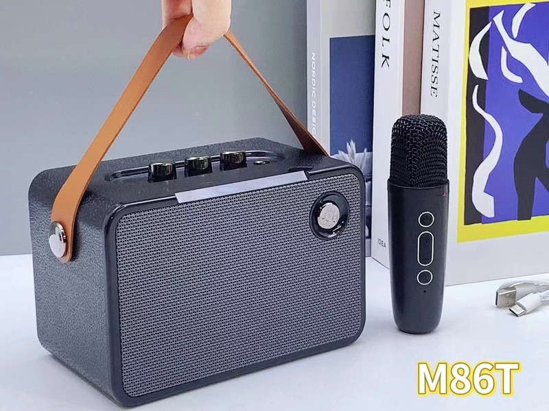 新型M86T無線bluetoothオーディオ携帯アウトドア一体k歌宝マイク小音響重低音|undefined
