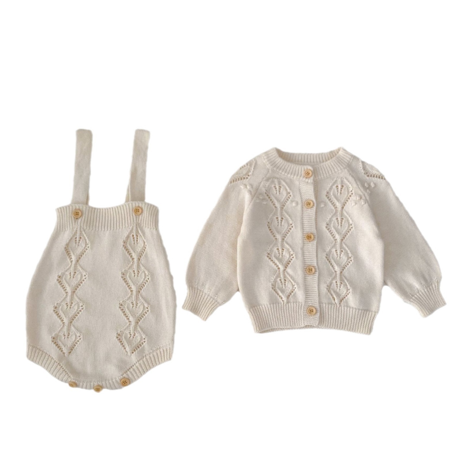 (2개) 가을  옷  소녀의 서양식 긴팔 니트 자켓 슬링 랩 투피스 긴팔 티셔츠 세트