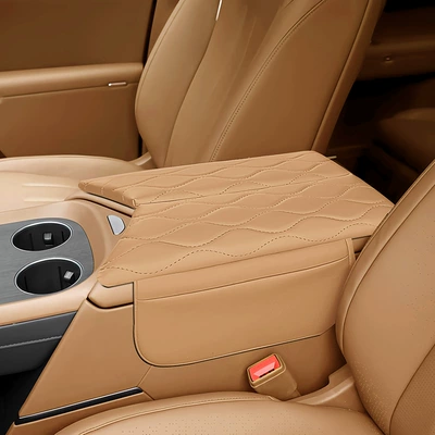 Armrest box pad Heightening Protective Cover, Same Color - xpeng-gx-lin-mist-purple