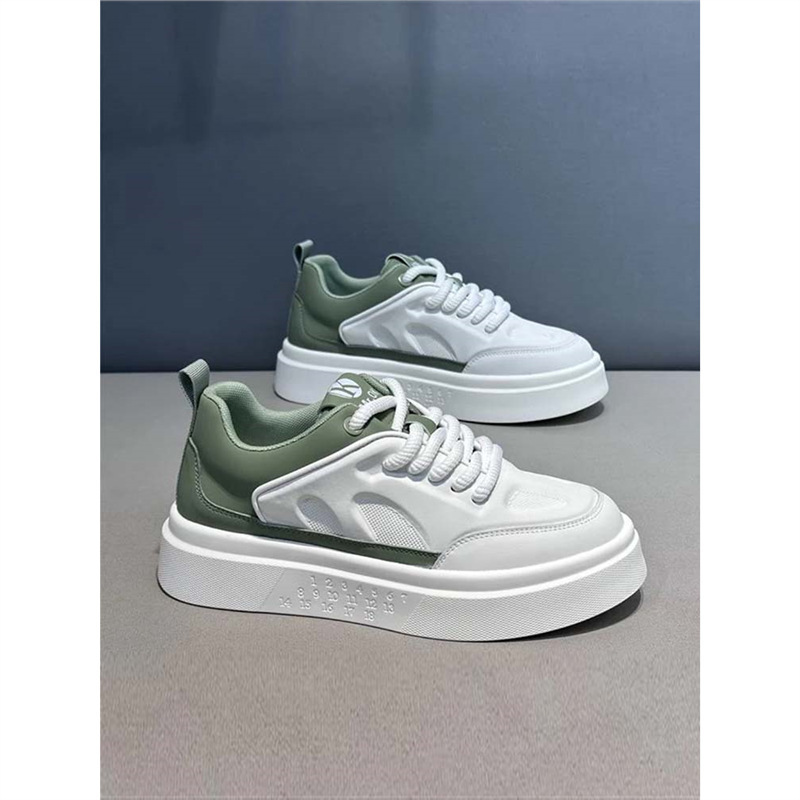 Trendy Color-Block Men's Sneakers 2024 New Comfortable Leather Soft Sole Lightweight Versatile Popular Fashion Casual Ok Trendy Color-Block Men's Sneakers 2024 New Comfortable Leather Soft Sole Lightweight Versatile Popular Fashion Casual Ok