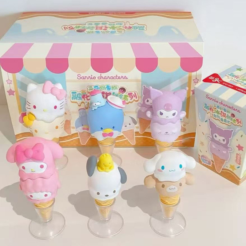 正版Hello kitty泰迪睡衣系列系列毛绒盲盒潮玩手办可爱公仔批发|undefined