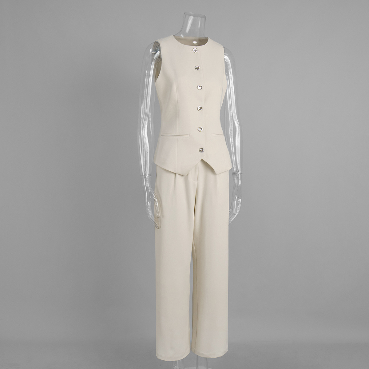 Elegant Women's Pant Suit Set For Summer Commuter Style_voghion.com