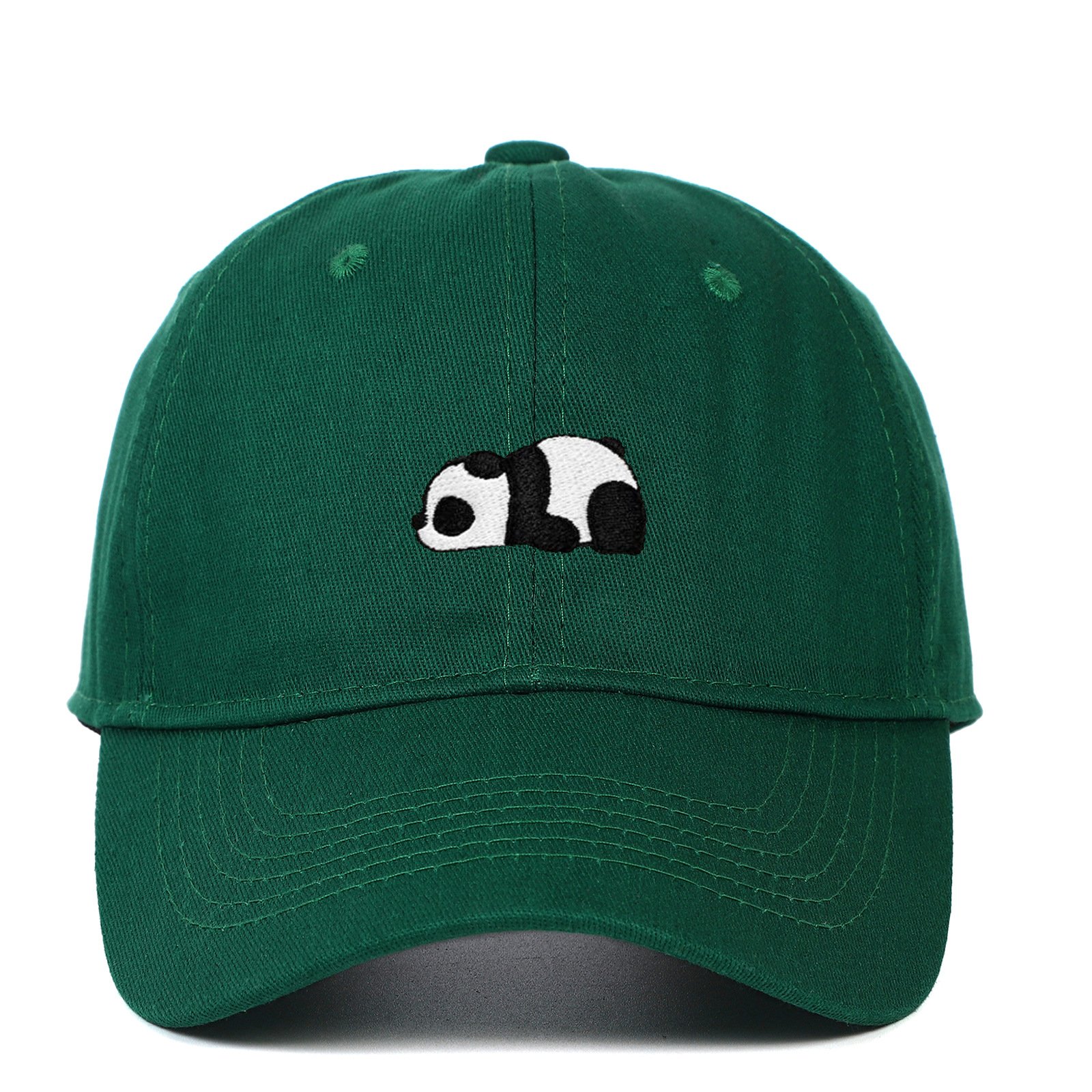 Unisexe Mignon De Base Panda Broderie Avant-toit Incurvé Casquette De Baseball display picture 4