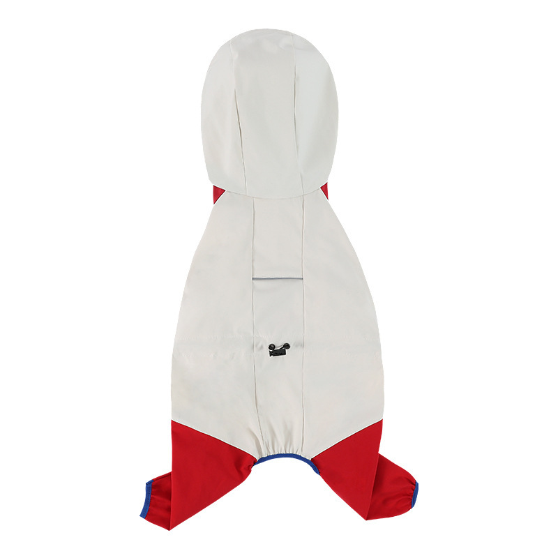 Impermeable de cuatro patas para cachorros con tracción, impermeable, todo incluido, perro pequeño con patas, bichon, peluche, ropa de día lluvioso para mascotas