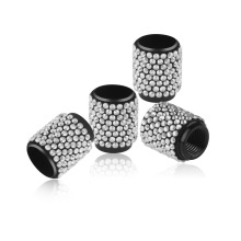 跨境镶钻气门帽汽车通用轮胎帽盖 亚马逊满钻防尘盖汽车装饰用品