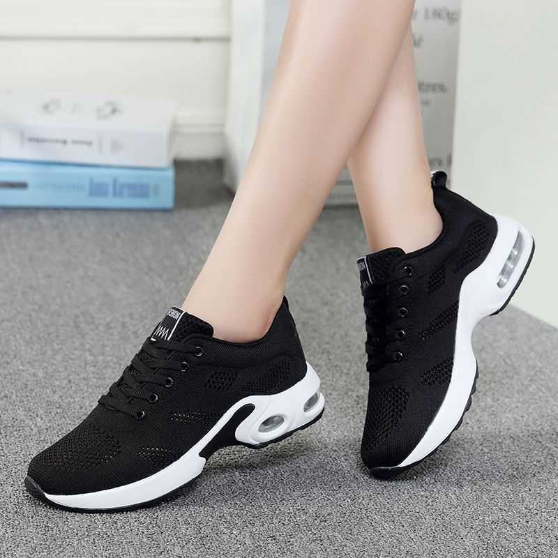 Spring women's shoes new sneaker mesh breathable Korean style versatile women's casual black mesh shoes running shoes for students Spring women's shoes new sneaker mesh breathable Korean style versatile women's casual black mesh shoes running shoes for students