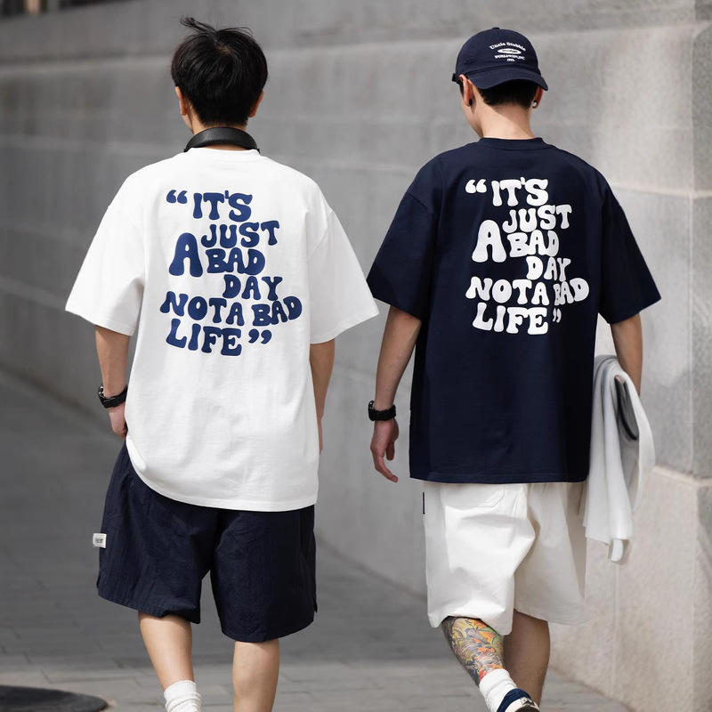 Bellken Early Rise Studio 23SS 280g Heavy Cotton Loose Profile Back Printed Short Sleeve T-shirt Men Bellken Early Rise Studio 23SS 280g Heavy Cotton Loose Profile Back Printed Short Sleeve T-shirt Men