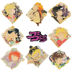 Jojo奇妙冒険アニメブローチ空条承太郎二次元亜鉛合金属バッジ現物卸売り