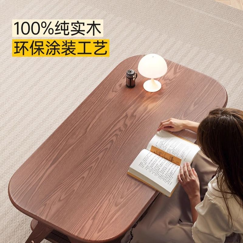 实木茶几家用小户型新款双层客厅简约小桌子2024现代茶台茶桌|undefined