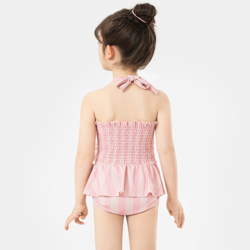 Momasong children's swimsuit ins girls Japanese one-piece baby style swimsuit little girl vacation swimsuit